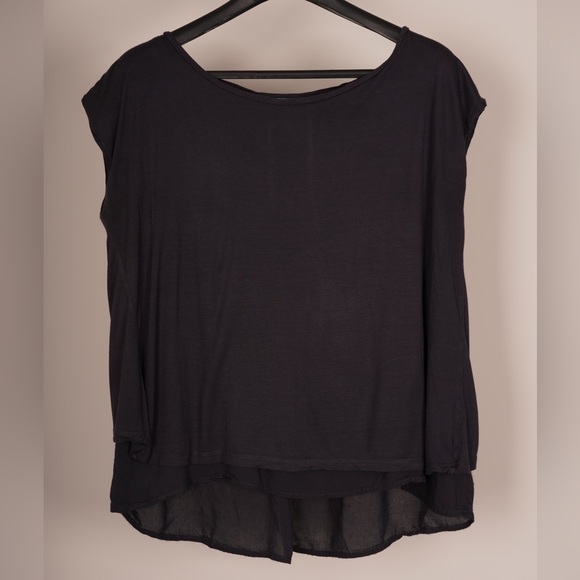 Charli Navy Shirt with Criss Cross Back Size 10 - Picture 2 of 2